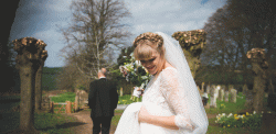 Bride, veil, wedding photographer northamptonshire
